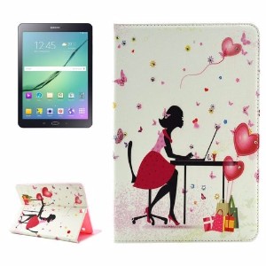 The Relaxing Girl Leather Samsung Galaxy Tab S2 9.7 Case