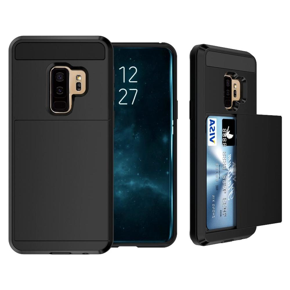 Black Blade Armor Card Slot Samsung Galaxy S9 PLUS Case