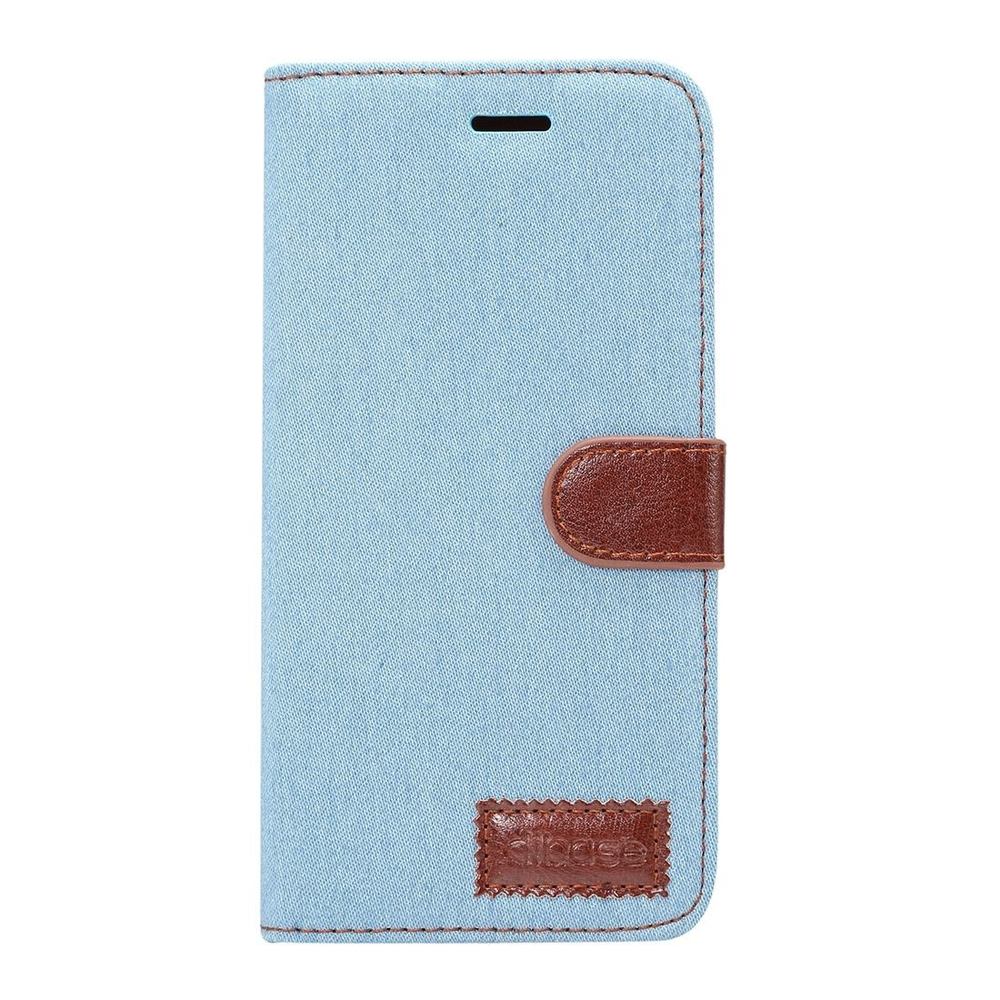 Baby Blue Denim Textured Samsung Galaxy S9 PLUS Leather Wallet Case