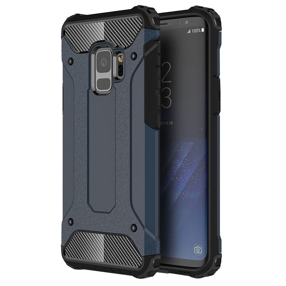 Navy Blue Tough Armor Samsung Galaxy S9 Case