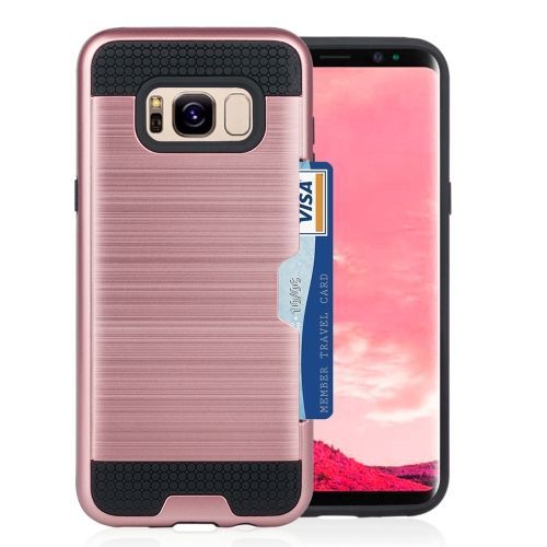 Rose Gold Strong Card Slot Samsung Galaxy S8 Case