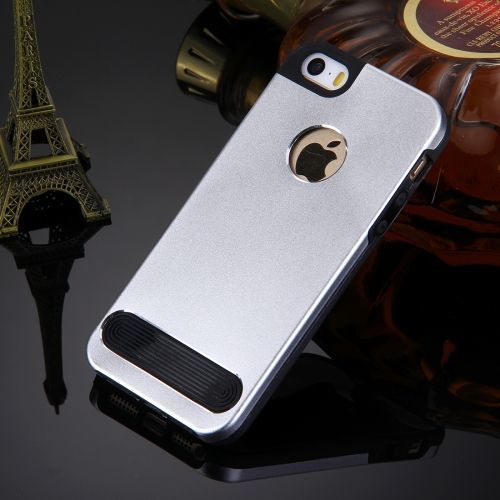  Silver Trendy Metal TPU iPhone 5, 5S & SE Case