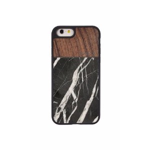 Walnut Black Marble Wooden iPhone 6 & 6S case