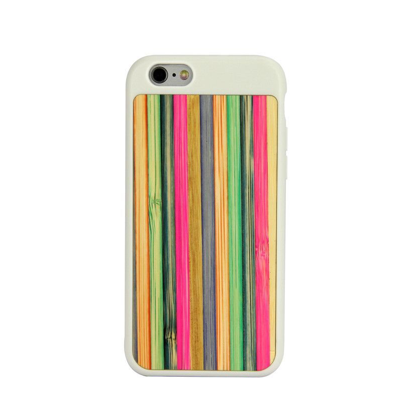 White Bamboo Rainbow Wooden iPhone 6 & 6S Case