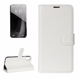 White Litchi Texture Wallet Leather iPhone 8 Case