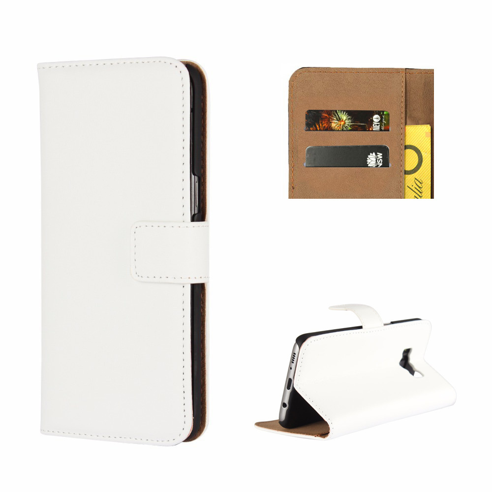 White Slim Leather Wallet Samsung Note 8 Case