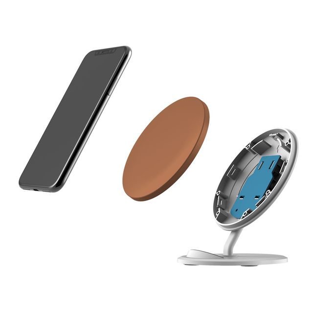 QI Wireless Charger iPhone 11,11 Pro, 11 Pro Max, Samsung Galaxy S10, S10+,Note 10/10+, Brown